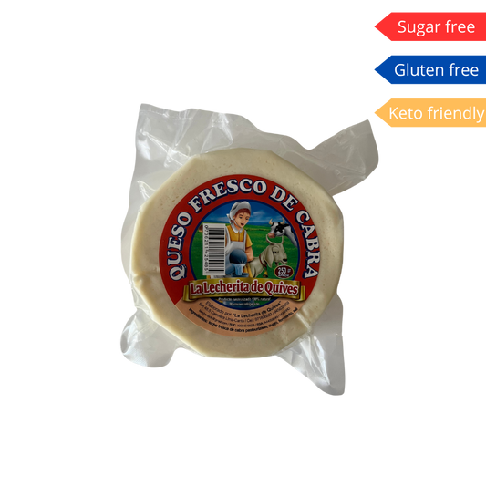 Queso Fresco de Cabra bajo en sal 250gr - La lecherita de Quives