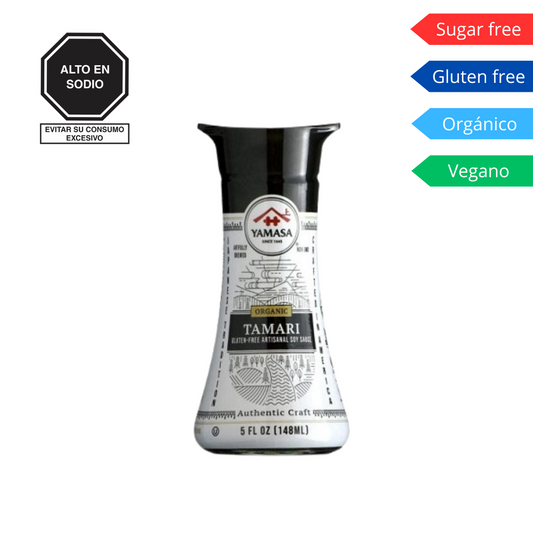 Salsa de soya orgánica Tamari sin gluten - Yamasa
