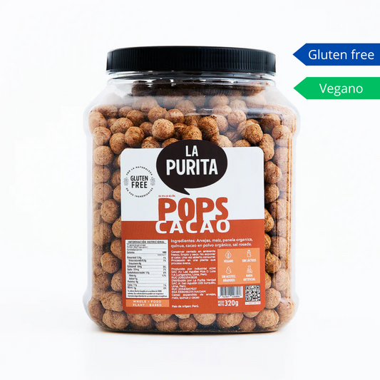 Cereal pops cacao 230g La Purita