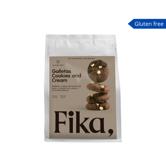Galletas gluten free Cookies & Cream 140g - Fika