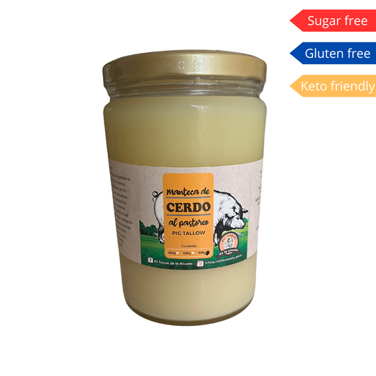 Manteca de cerdo (Pig Tallow) 800g - El Toque de la Abuela
