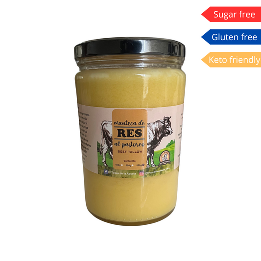 Manteca de res (Beef Tallow) 800g - El Toque de la Abuela