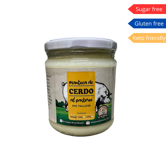 Manteca de cerdo (Pig Tallow) 400g - El Toque de la Abuela