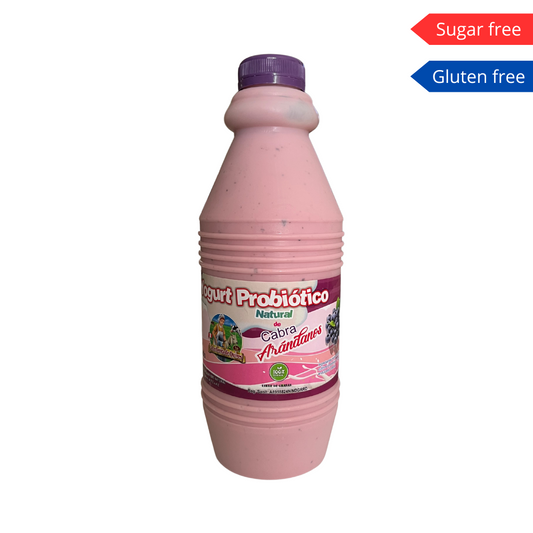 Yogurt Probiótico natural de cabra 1LT - Arándanos